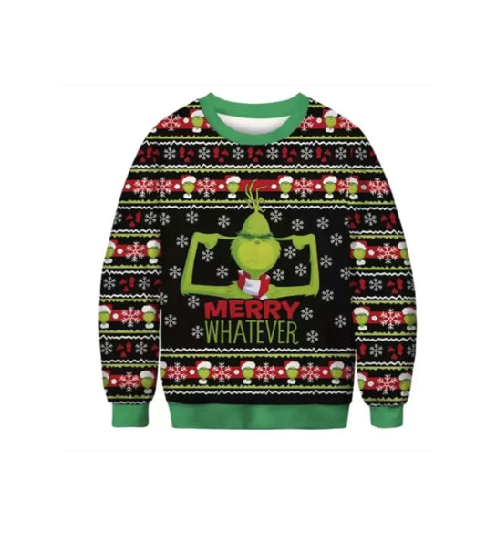 Unisex Grinch Ugly Christmas Sweater