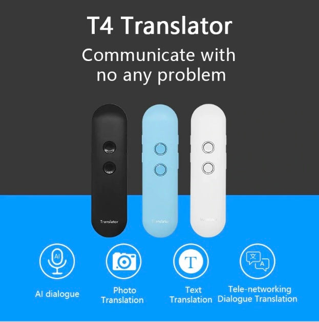 Rechargeable Fast Connection Mini Portable Voice Multi-Language Smart Translator